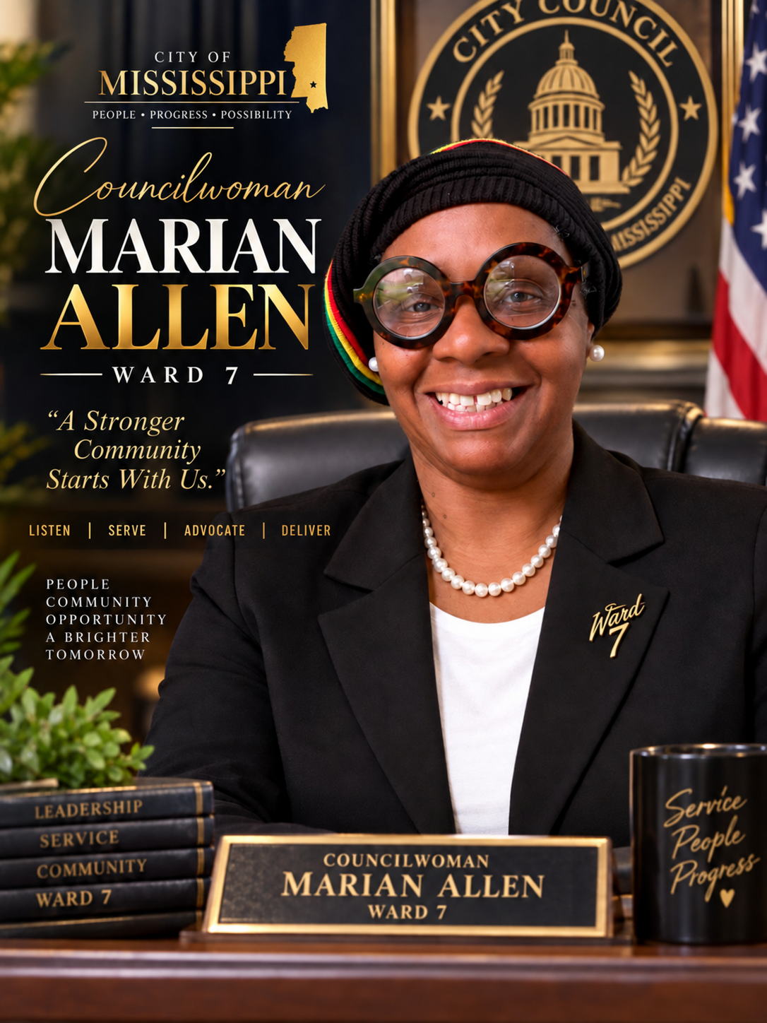 Photograph provided for Councilwoman Marian Allen’s endorsement